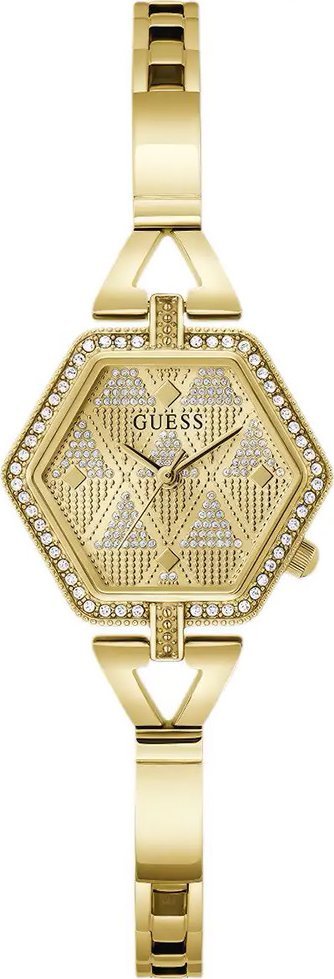 Zegarek Guess Zegarek damski Guess GW0680L2 CYRKONIE złoty