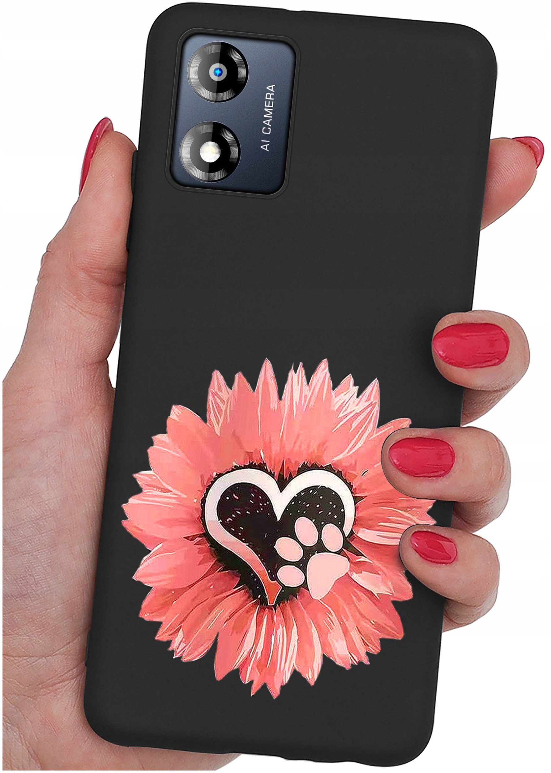 Etui do Motorola Moto E13 WZORY |SILIKONOWE MATT CASE + SZKŁO 9H