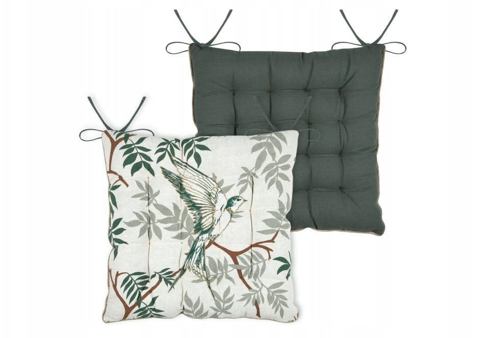 Poduszka na krzesło z wiązaniem, BOTANYS, 38 x 38 cm