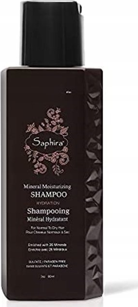 Shemen Armour Saphira Mineral Moisturizing Šampūnas drėkinamasis šampūnas plaukams su Negyvosios jūros mineralais, 90 ml