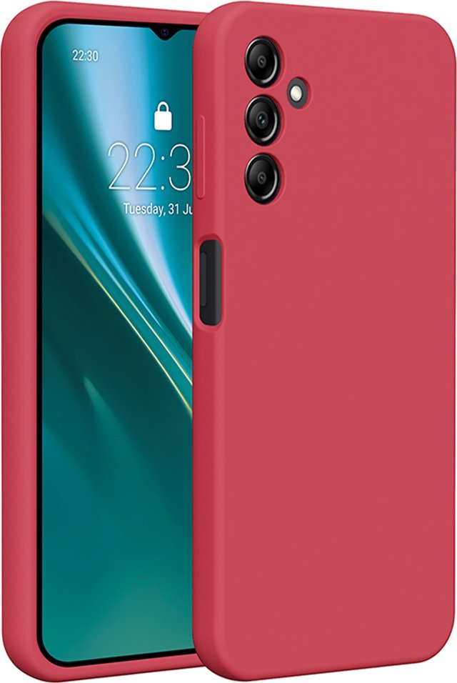 Etteri Nakładka Etteri Silicone Case do Samsung Galaxy A14 malinowa