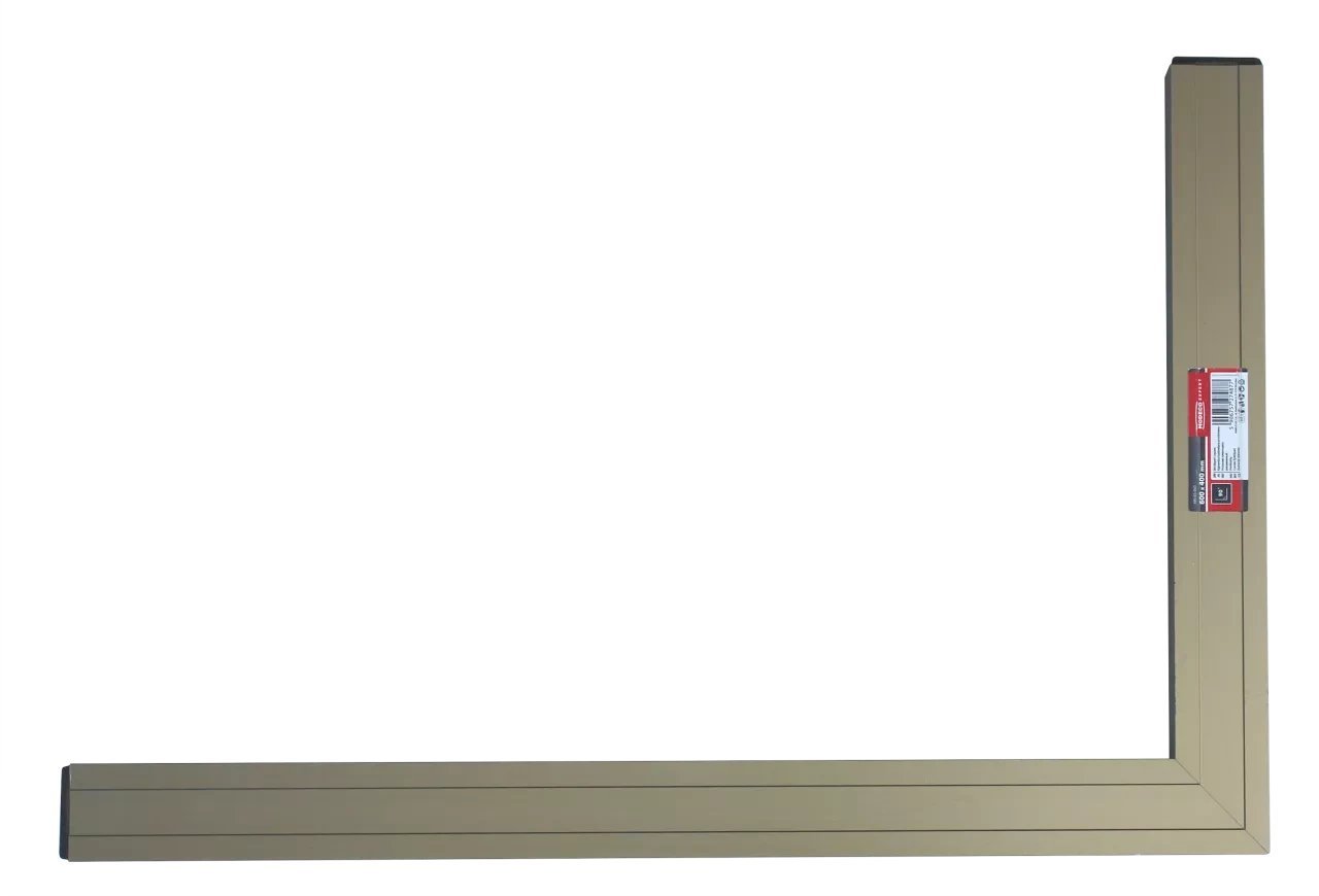 KĄTOWNICA BUDOWLANA ANODOWANA Z POPRZ. 100x100 CM, 2 LIBBELE [EXPERT]