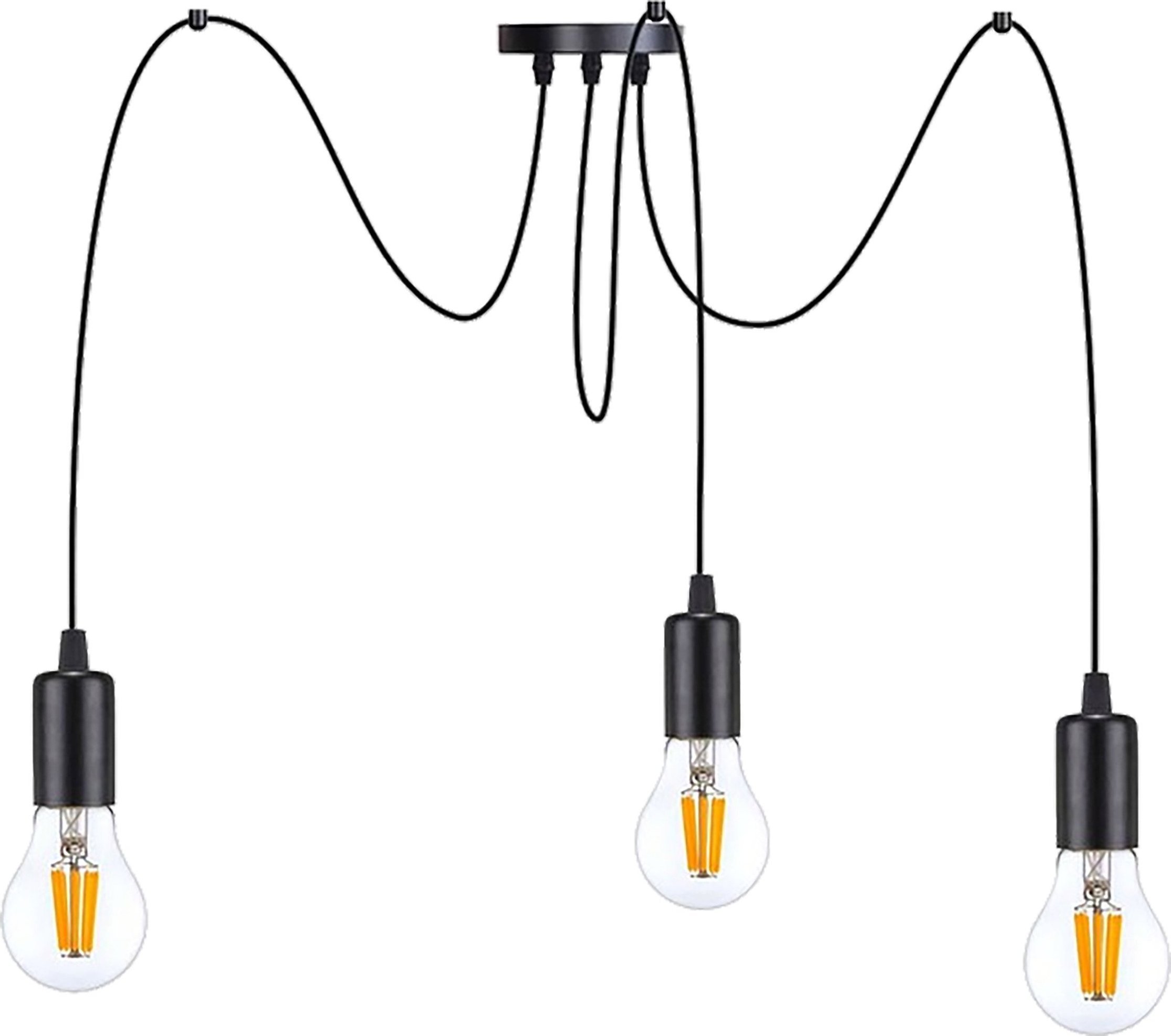 Lampa wisząca Orno LINO lampa wisząca, moc max. 3x60W, E27, czarna