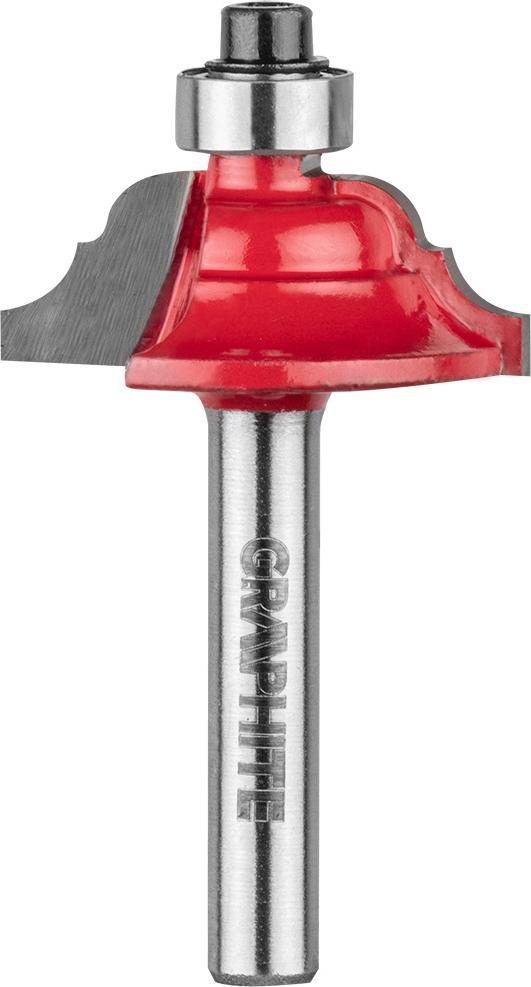 Graphite Frez widiowy (Frez kształtowy z łożyskiem, ozdobny, HM, 28.6 x 11.7 mm, trzpień 6 mm)