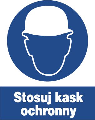 Mój dom Zno-3 - Znak Bhp Nakazu - Stosuj Kask Ochronny