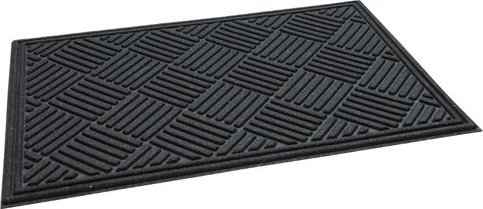 UN WYCIERACZKA ECO RIB -CROSSHATCH 60X90 BLACK