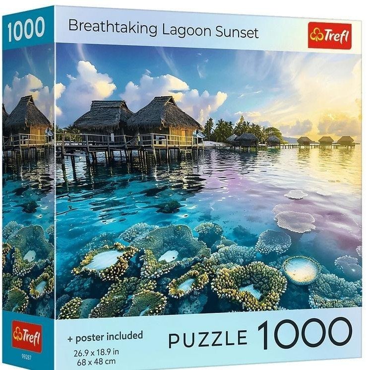 Puzzle 1000 USA Collection: Tahiti Sunset TREFL