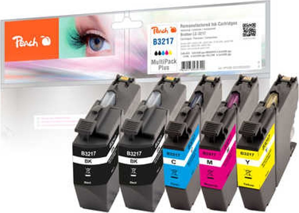 Peach PI500-225 nabój z tuszem 5 szt. Zamiennik Standardowa wydajność Czarny, Cyjan, Purpurowy, Żółty