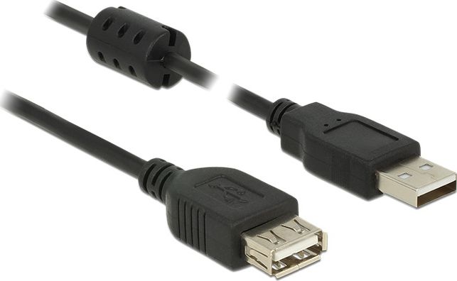 Kabel USB Delock USB-A - USB-A 1.5 m Czarny (84884)