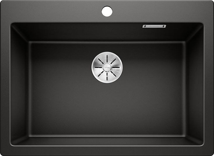 Zlewozmywak Blanco Pleon 8 Silgranit czarny z korkiem InFino (525957)