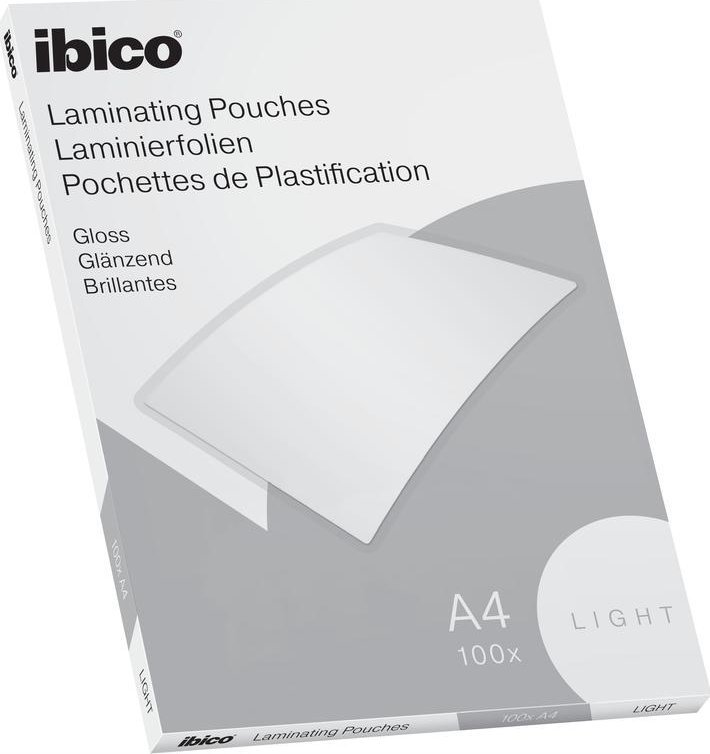 Ibico Lamineringslommer A4 Basic Light 80my - (100 stk.)