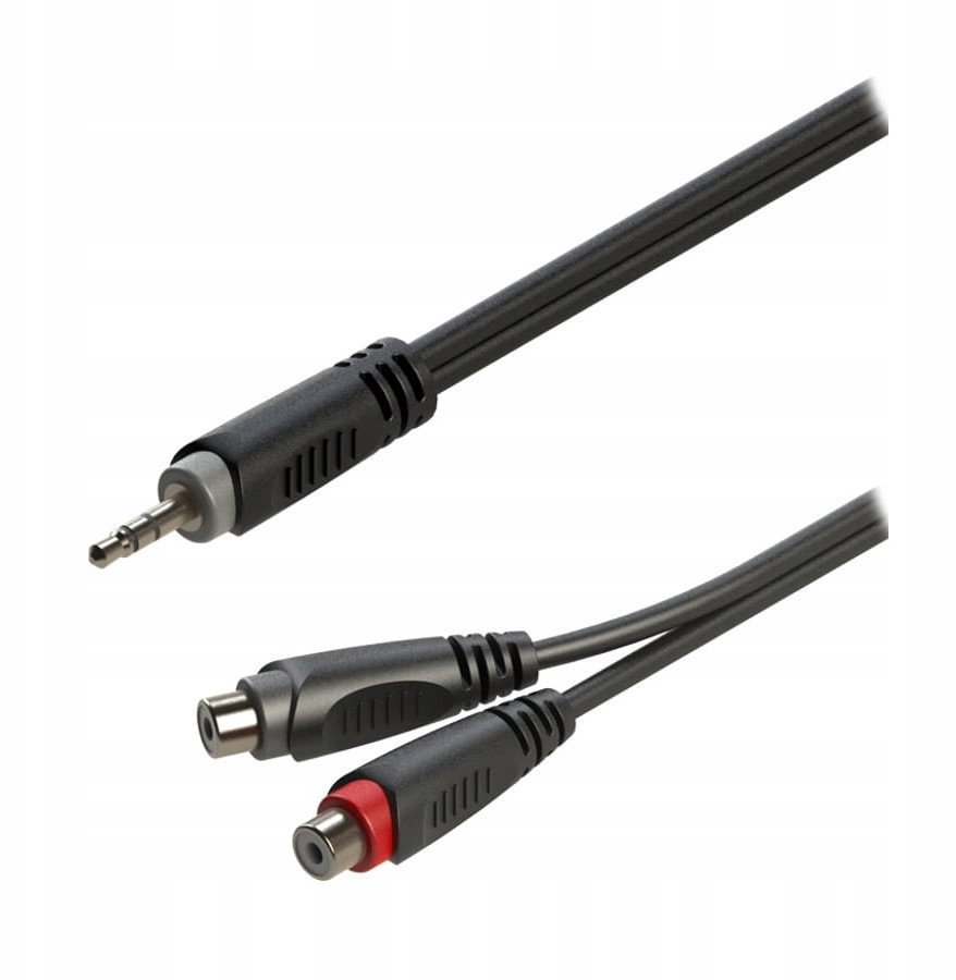 Roxtone Kabel audio 0,2m RAYC330L02 Jack 3.5mm stereo 2 x gniazdo RCA