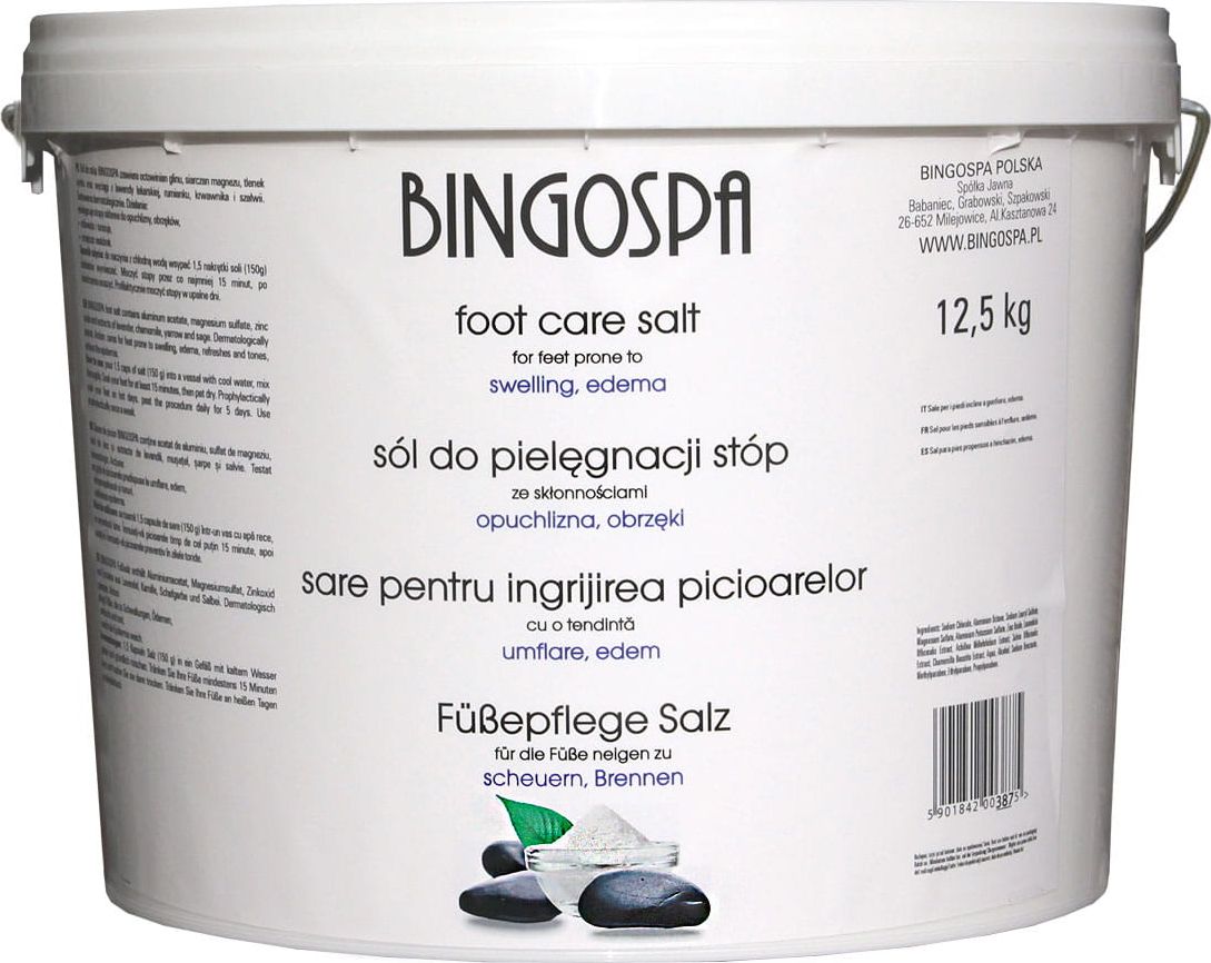 BingoSpa Sól do stóp ze skłonnościami do opuchlizny 12,5 kg