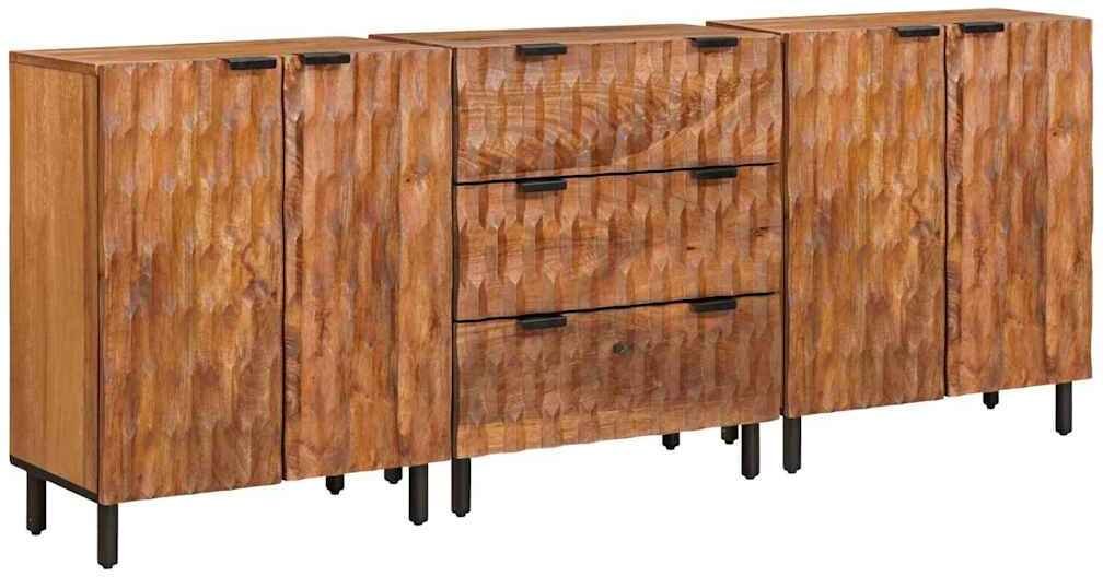 vidaXL Wykończenie w kolorze brązowego akacjowego, Drewno mango