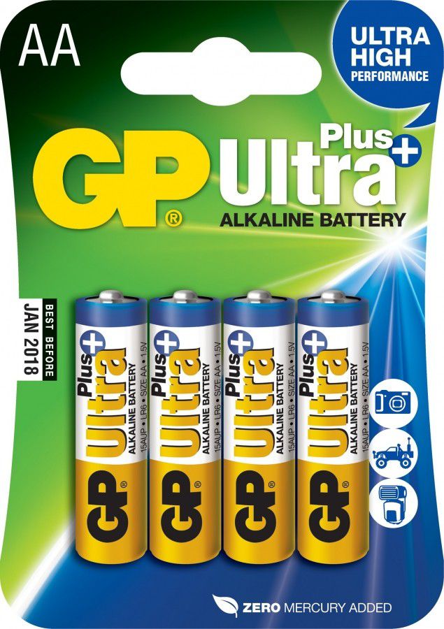GP Bateria Ultra+ AA / R6 4 szt.
