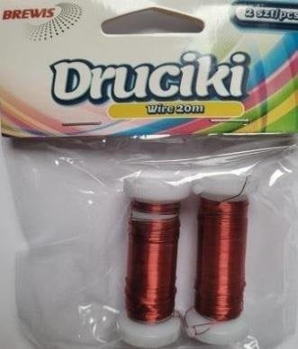 BREWIS Drucik florystyczny czerwony 20m