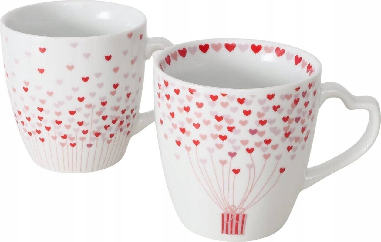 Zestaw dwóch kubków dla zakochanych SHERINE, 480 ml