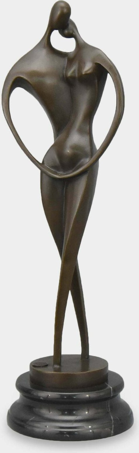 rzezbyzbrazu Para Zakochanych Modernistyczna Rzeźba z Brązu