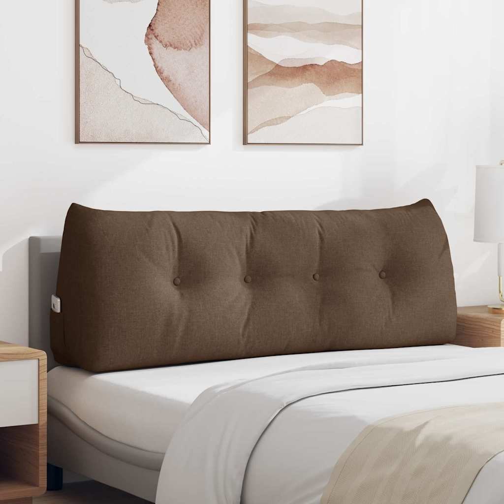 vidaXL Poduszka na plecy Brązowy 140 x 24 x 50 cm tkanina