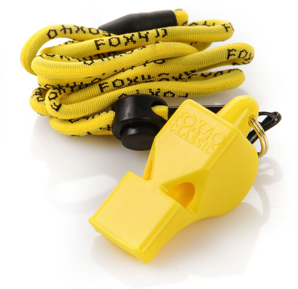 Fox40 Gwizdek ze sznurkiem Fox 40 Classic żółty (38087)