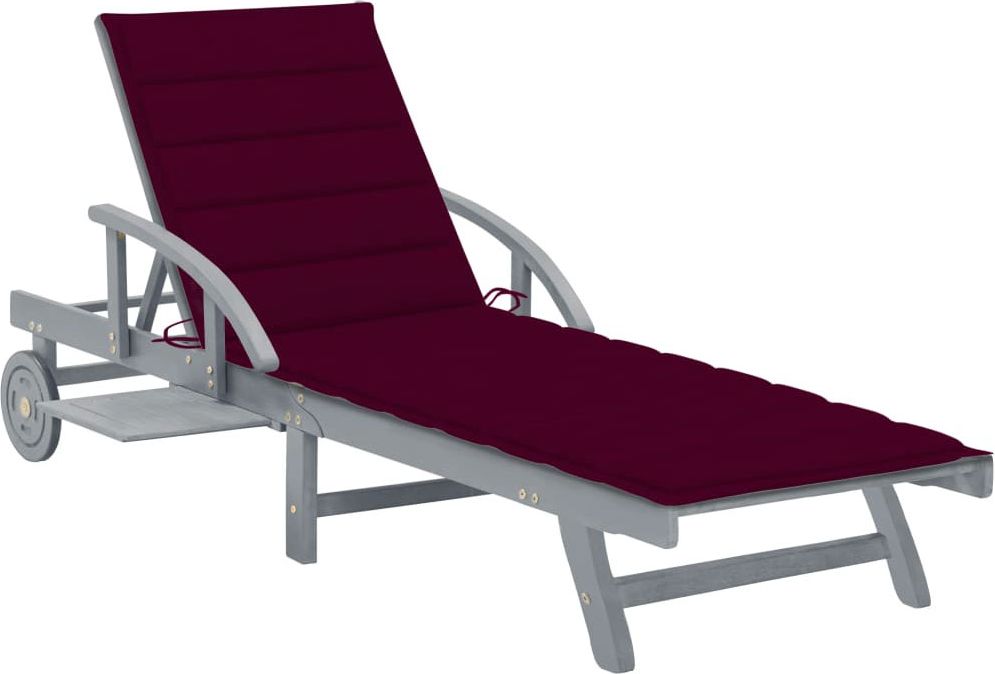 Elior Bordowy leżak ogrodowy - Solar