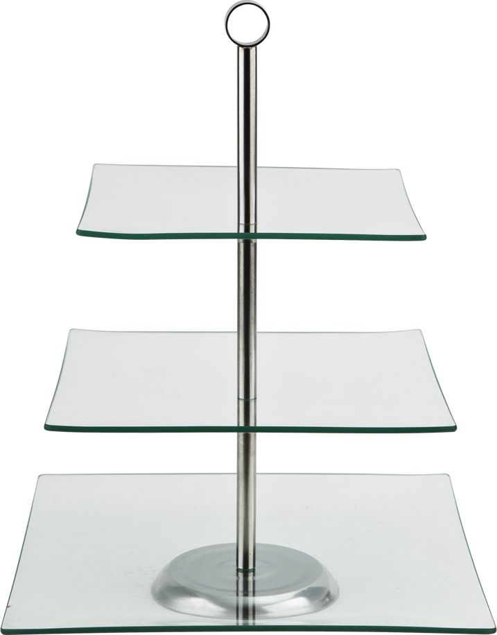 Ambition Patera trzypoziomowa szklana LAURA