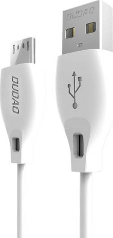 Kabel USB Dudao USB-A - microUSB 2 m Biały (52154)
