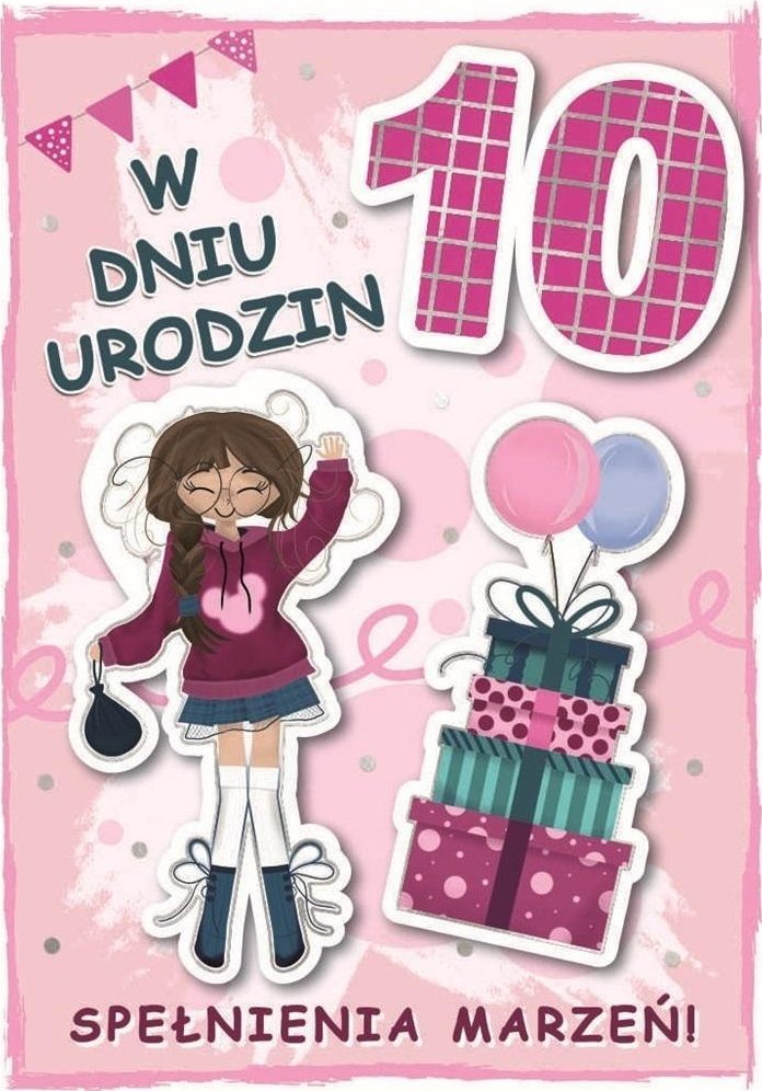 Karnet urodziny 10