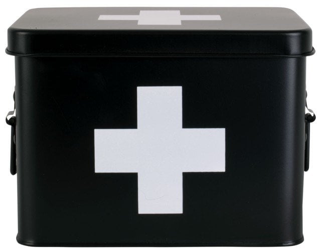 Metalowa apteczka present time, 21,5 x 15,5 x 16 cm