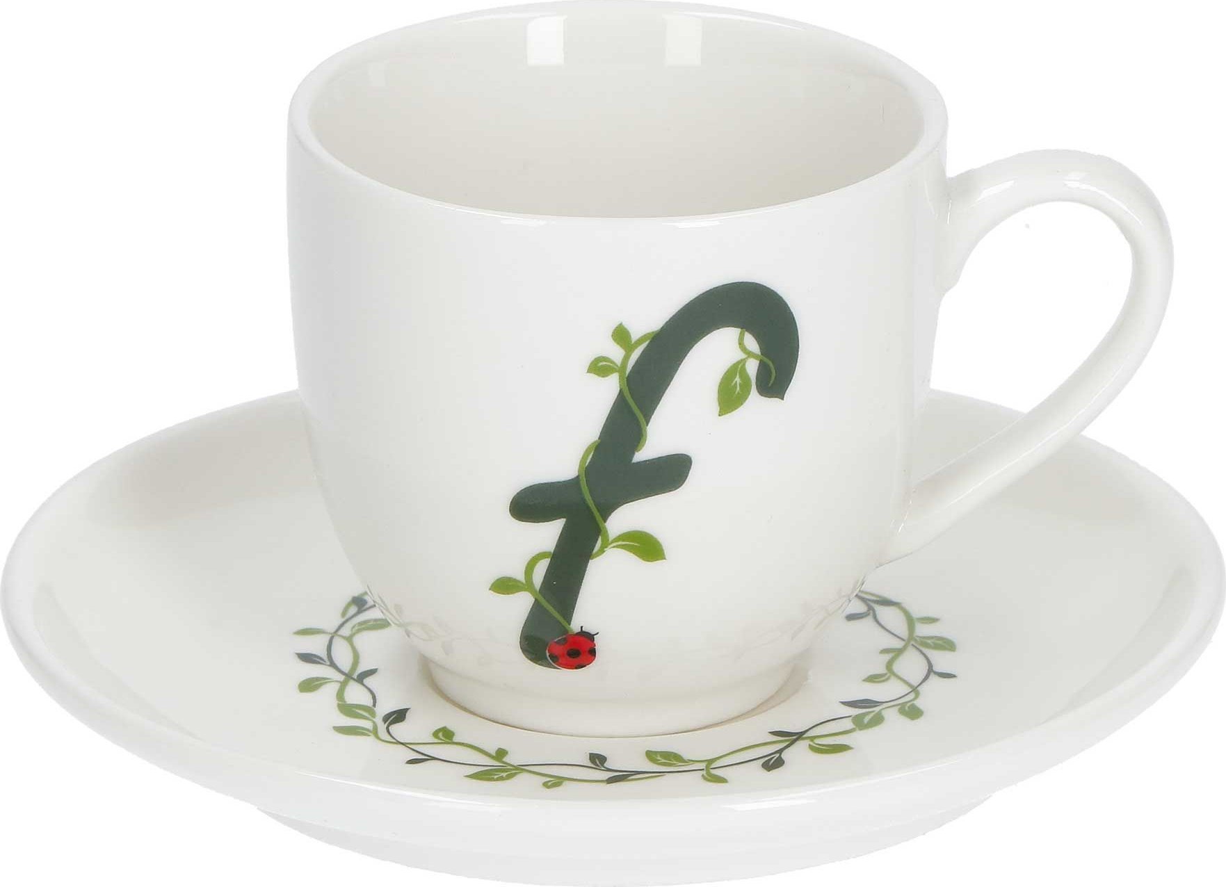 NPC Polska La Porcellana Bianca Filiżanka ze spodkiem 90 ml litera F