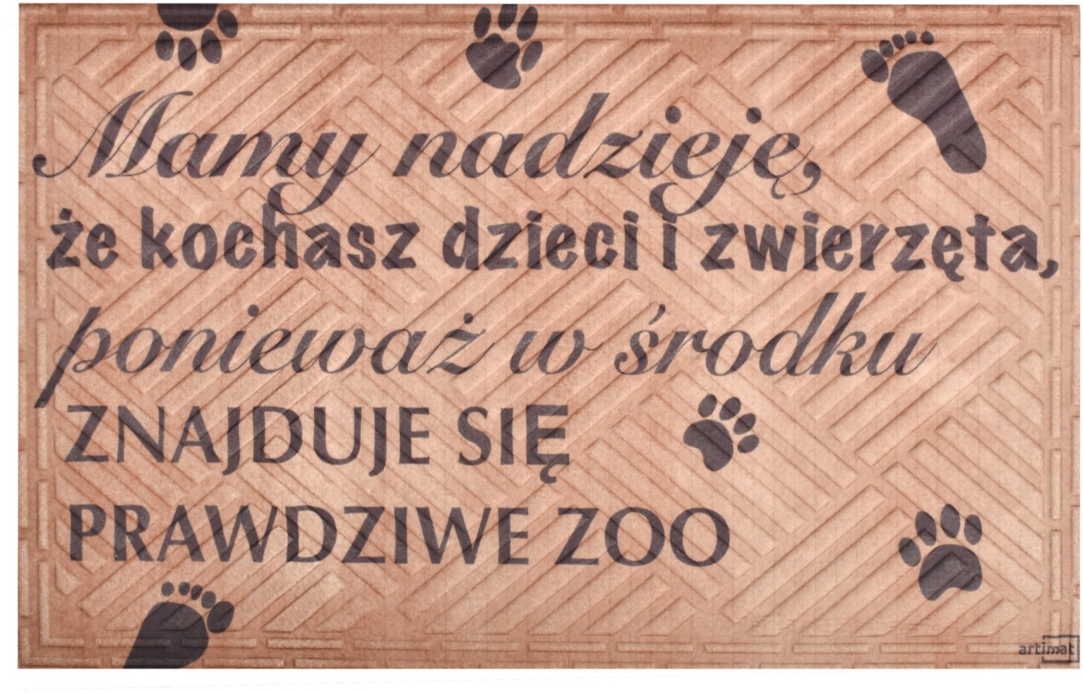 Wycieraczka materiałowa ZOO 40x60 cm