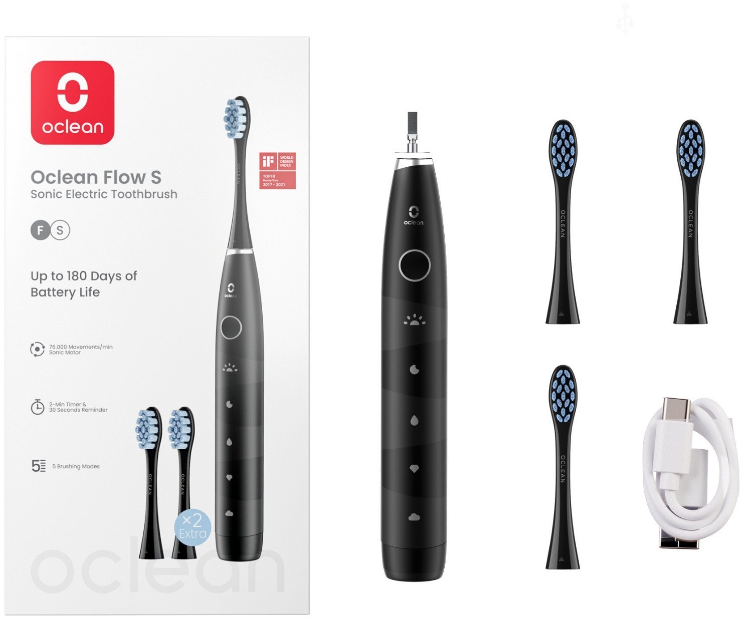 OCLEAN SZCZOTECZKA FLOWS S CZARNY