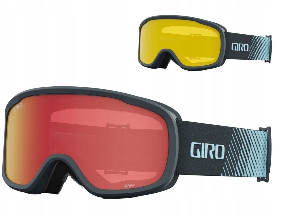 Gogle zimowe GIRO ROAM DARK SHARK LIGHT STREAKER (szyba AMBER SCARLET 19-42% S2 + YELLOW 77% S1) (NEW 2024/2025)