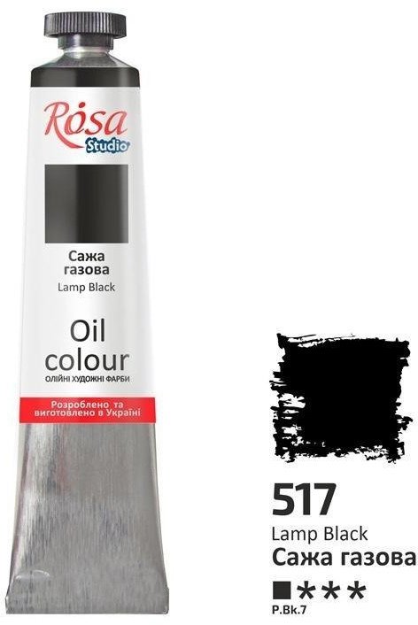 Farba olejna lamp black 517 45ml