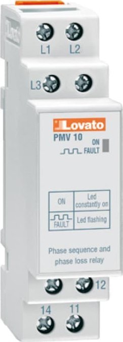 Lovato Electric Przekaźnik nadzoru kolejności i zaniku fazy 208-440V AC PMV10A440