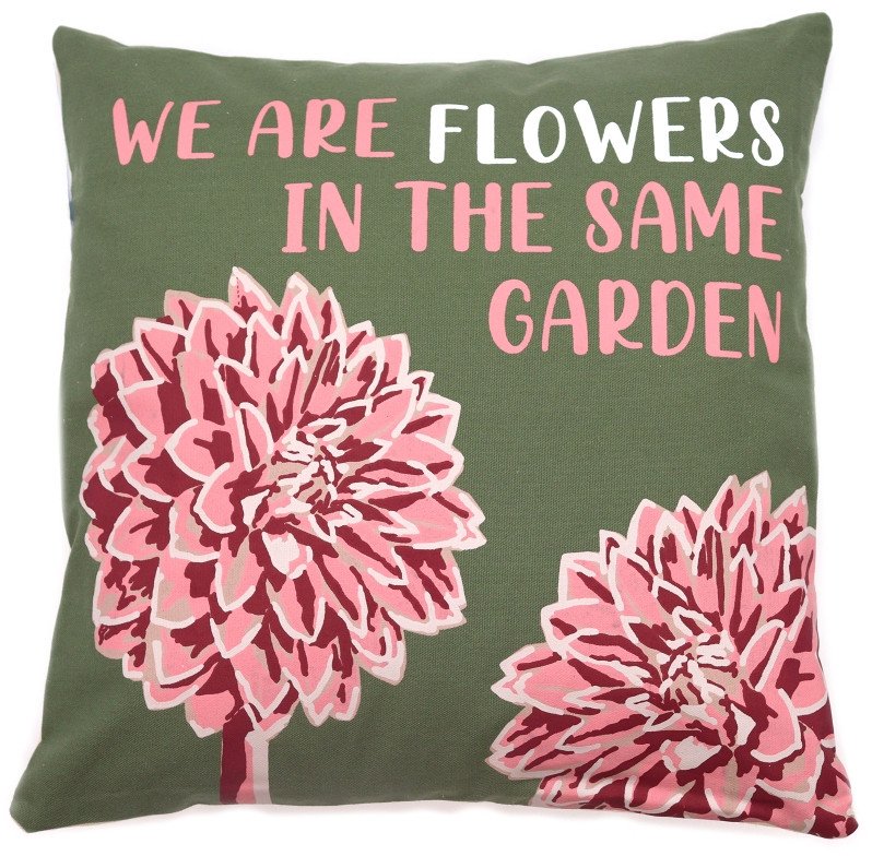 Poszewka Bawełniana z Nadrukiem - Olive