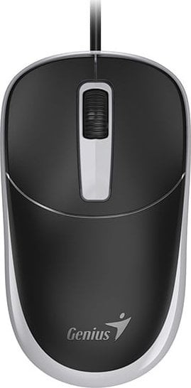 Mysz przewodowa, Genius DX-123, czarno-szara, optyczna, 1200DPI