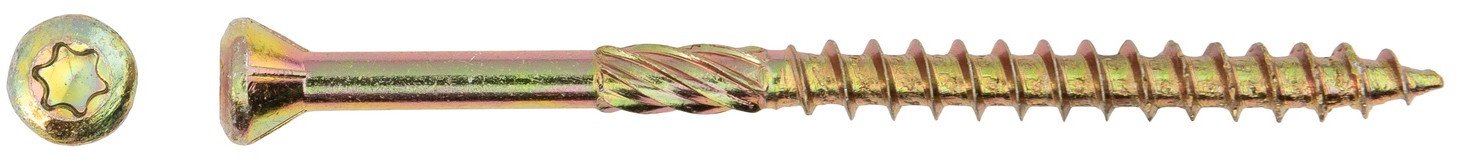 TERRACE SCREW T20 4.2X65 YELL ZN (200)