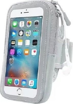 Mobilari ETUI OPASKA NA RAMIĘ DO BIEGANIA TELEFON 5.5'' SZARY