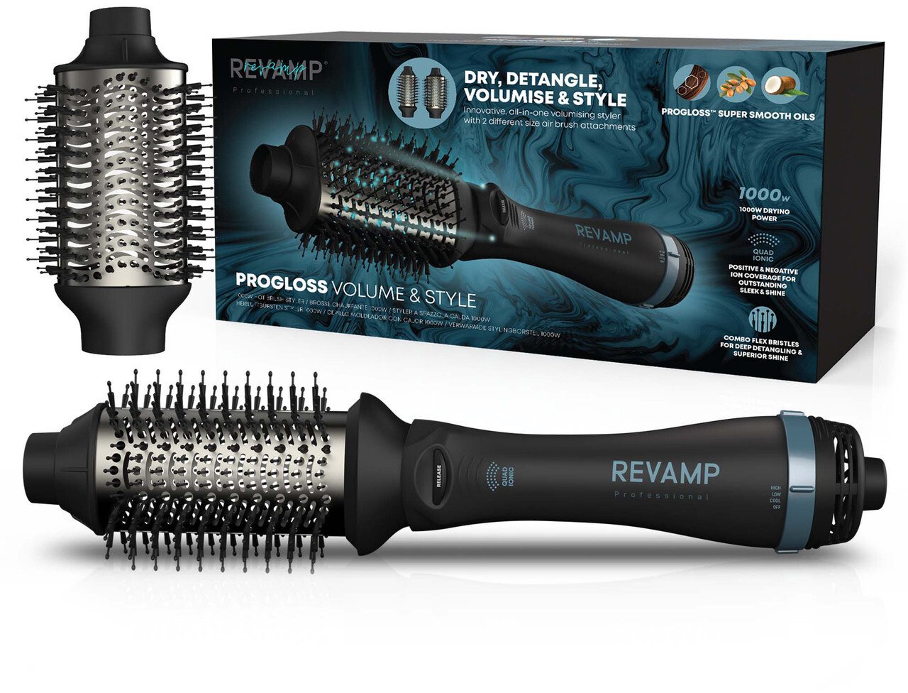 DR-2500-EU Progloss Volume & Style 1000W Hot Brush Sty T-MLX54031 (5010777158052)