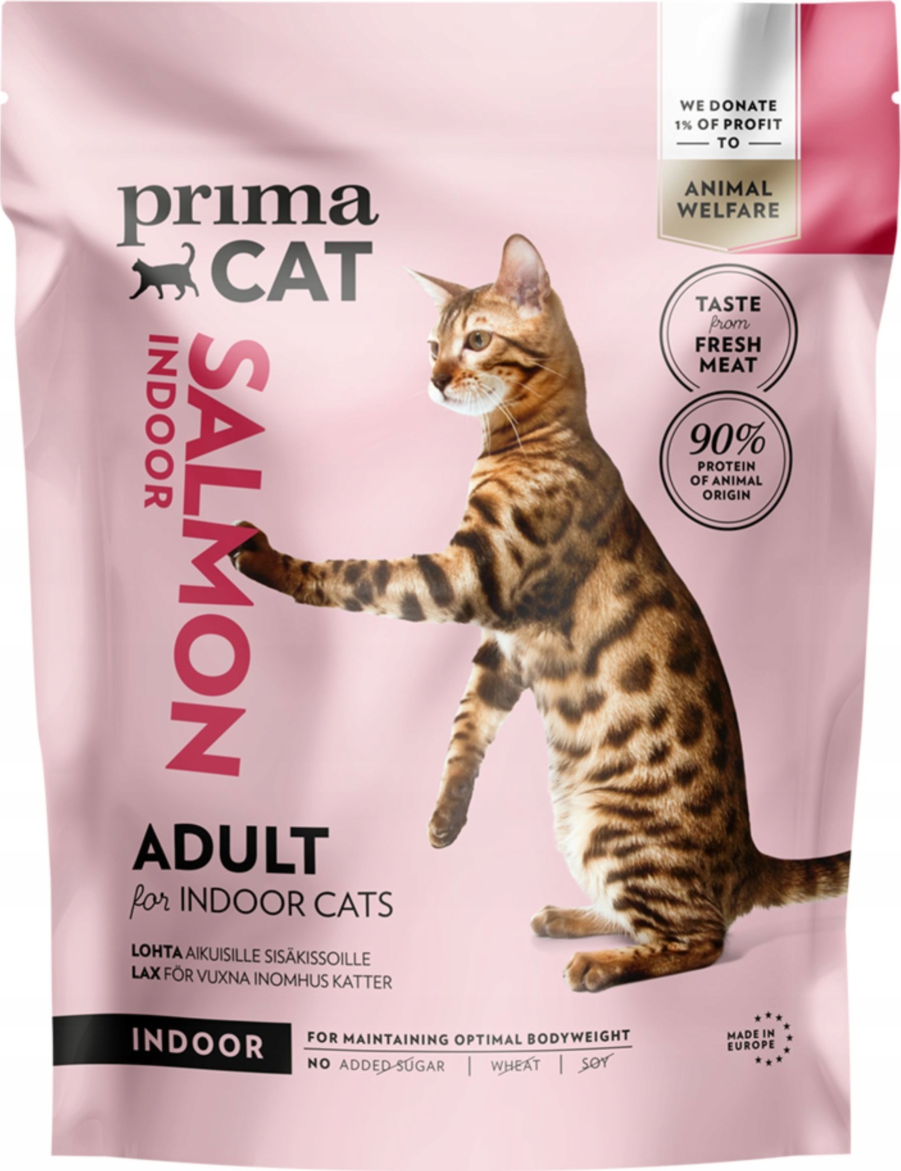 Prima CAT FOOD SALMON FOR INDOOR ADULT 1.4KG