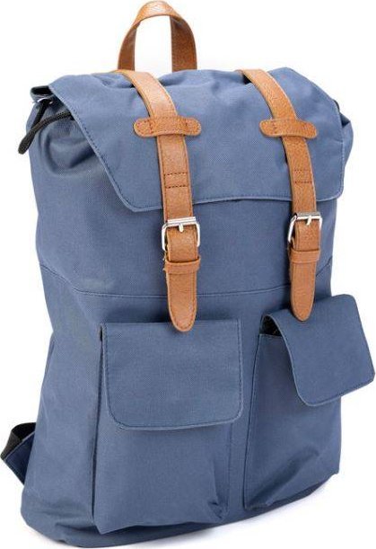 Active Sport Plecak miejski z paskami niebieski