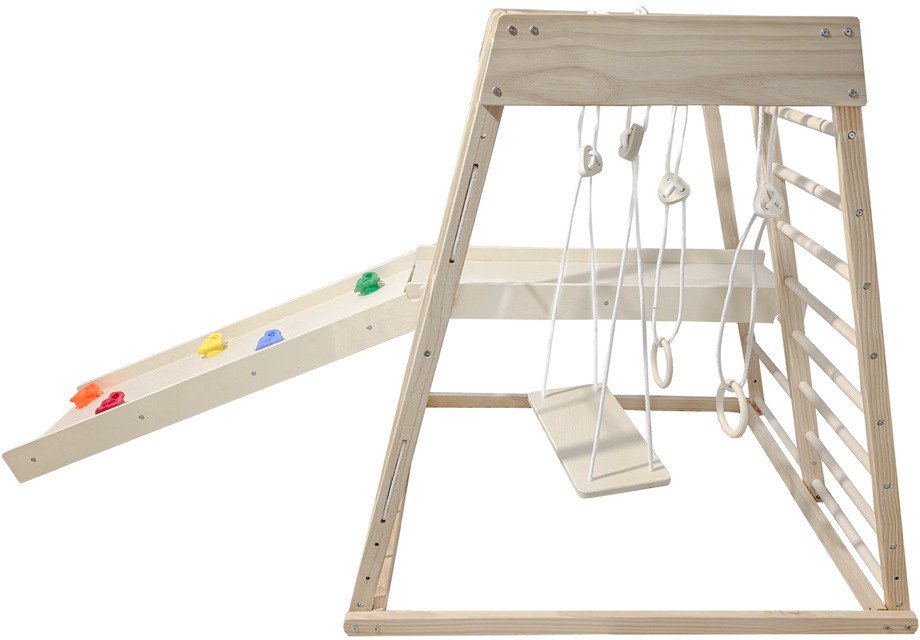 Plac zabaw do domu Tygrys | Montessori | Drabinki + zjeżdżalnia + huśtawka