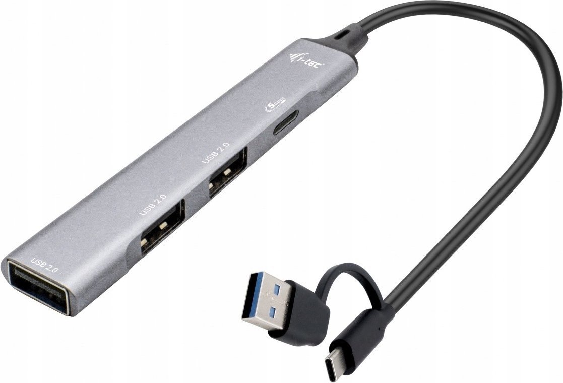 HUB USB I-TEC Hub USB-C/USB-A Metal 1x USB 3.0 + 3x USB 2.0