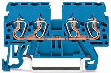 Wago Złączka szynowa 4-przewodowa 2,5mm2 niebieska (870-834)