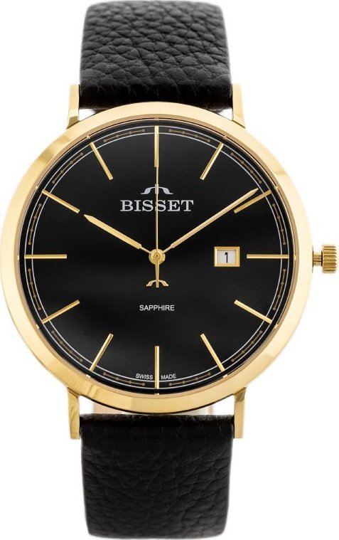 Zegarek Bisset ZEGAREK MĘSKI BISSET BSCE61 (zb097b) - SZAFIROWE SZKŁO