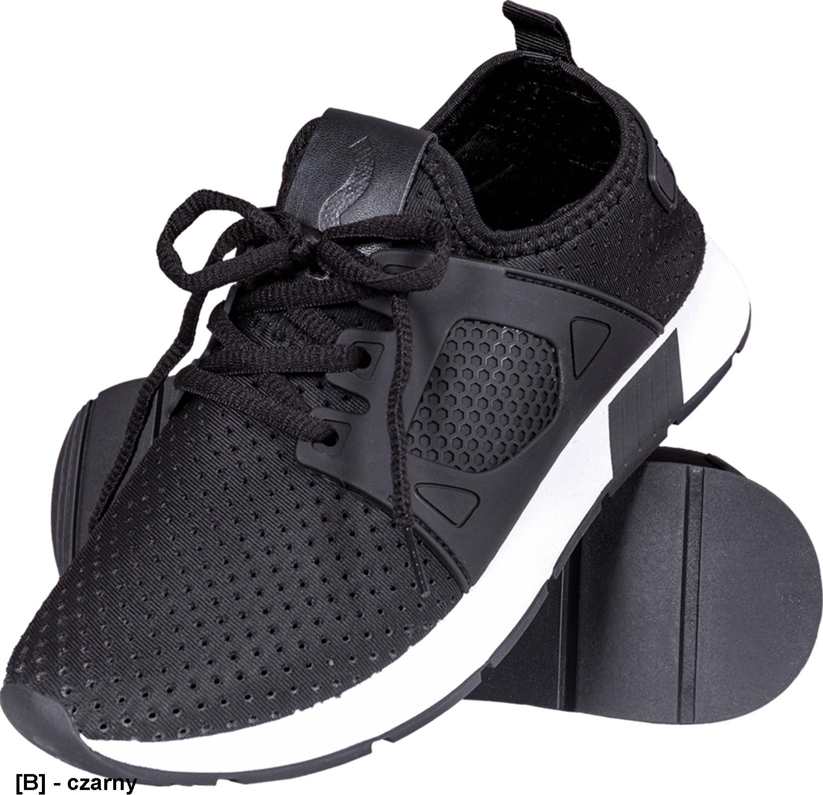 R.E.I.S. BSEMMA - lekkie półbuty sportowe EMMA wykonane z poliuretanu, podeszwa PCV - czarny 39