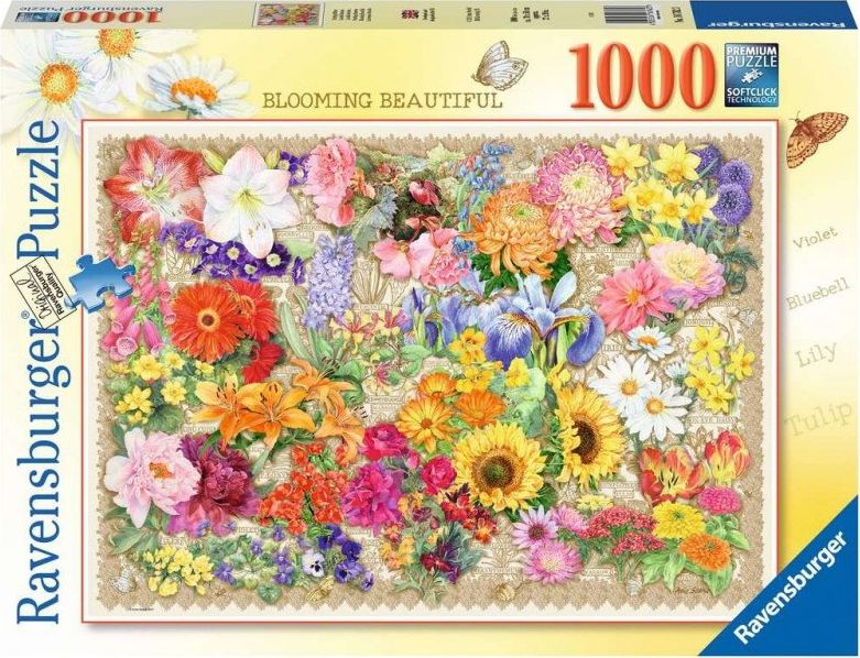 Ravensburger Puzzle 2D 1000 elementów Kwitnące kwiaty