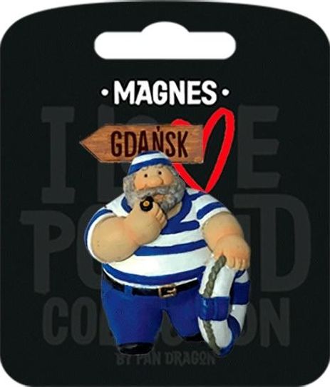 Pan Dragon Magnes I love Poland Gdańsk ILP-MAG-E-GD-37
