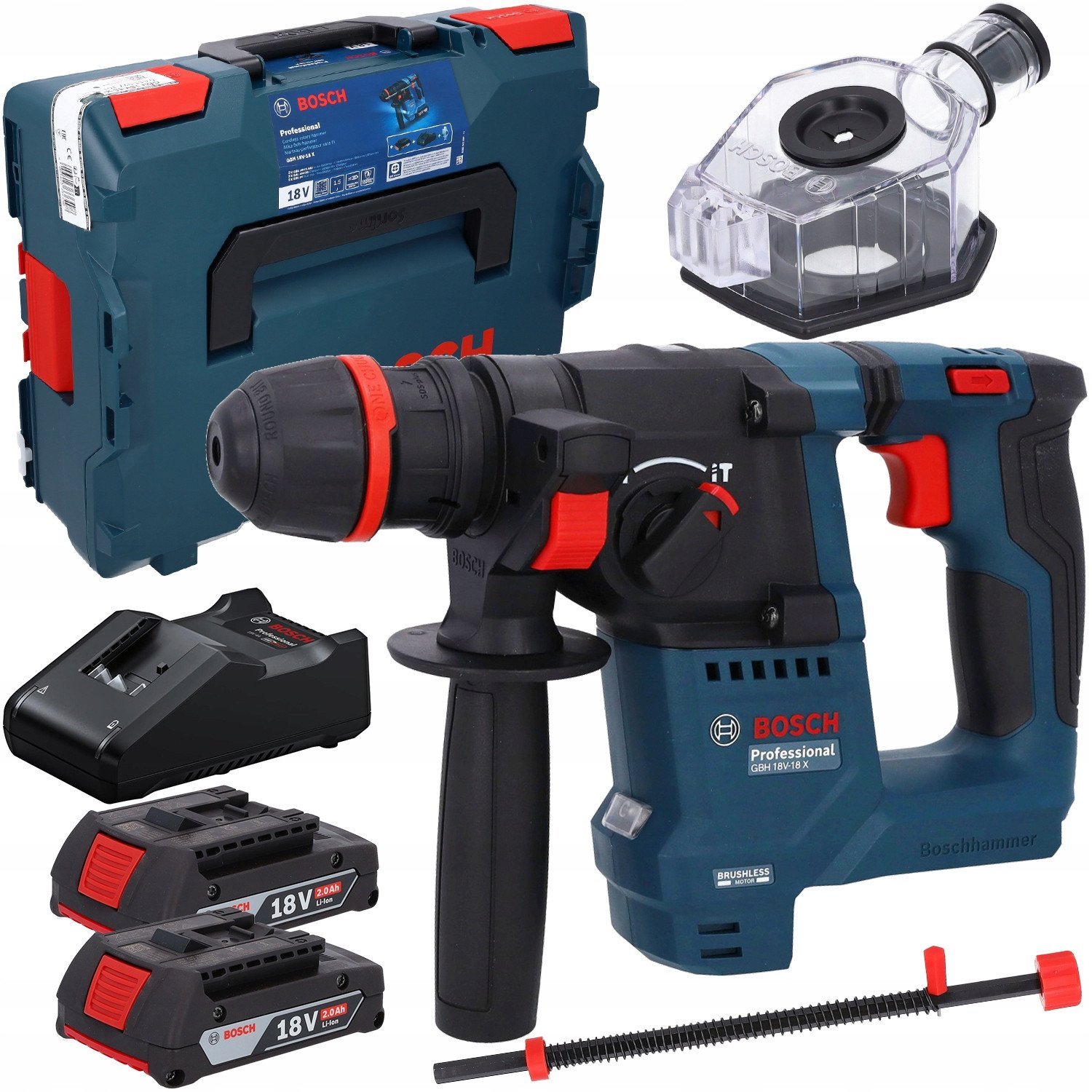 Akumuliatorinis perforatorius BOSCH GBH 18V-18 X